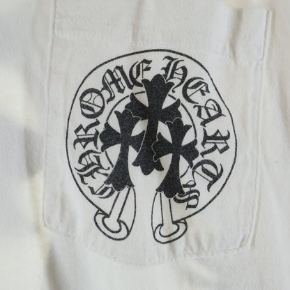 Chrome Hearts Horseshoe L S Tee 3 Cross Print Long Sleeve T-Shirt White — view 6