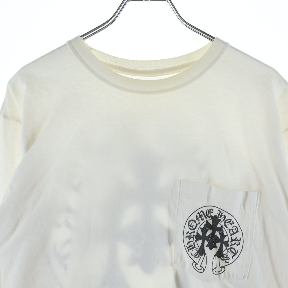 Chrome Hearts Horseshoe L S Tee 3 Cross Print Long Sleeve T-Shirt White — view 3