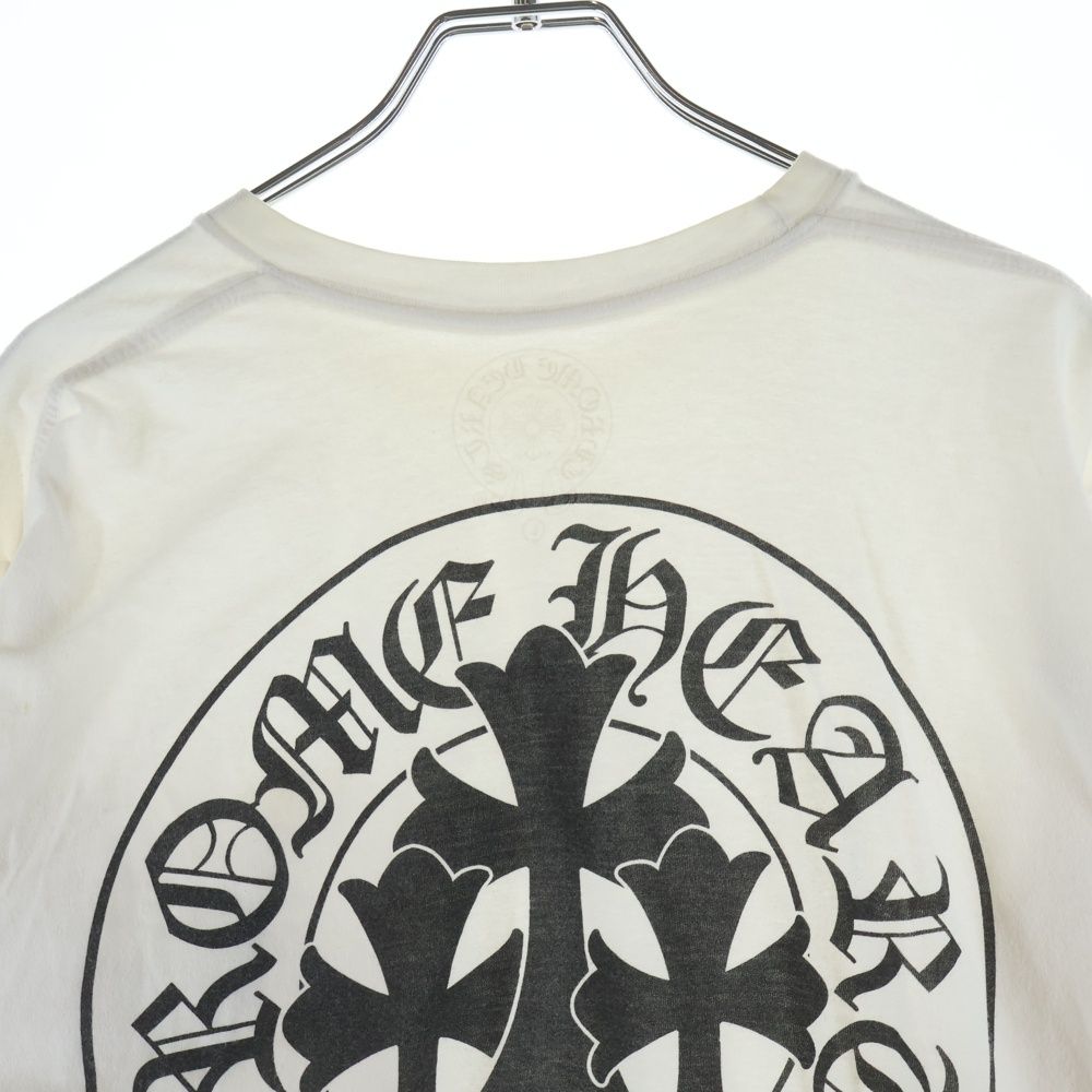Chrome Hearts Horseshoe L S Tee 3 Cross Print Long Sleeve T-Shirt White — view 4