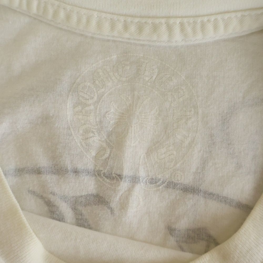 Chrome Hearts Horseshoe L S Tee 3 Cross Print Long Sleeve T-Shirt White — view 7
