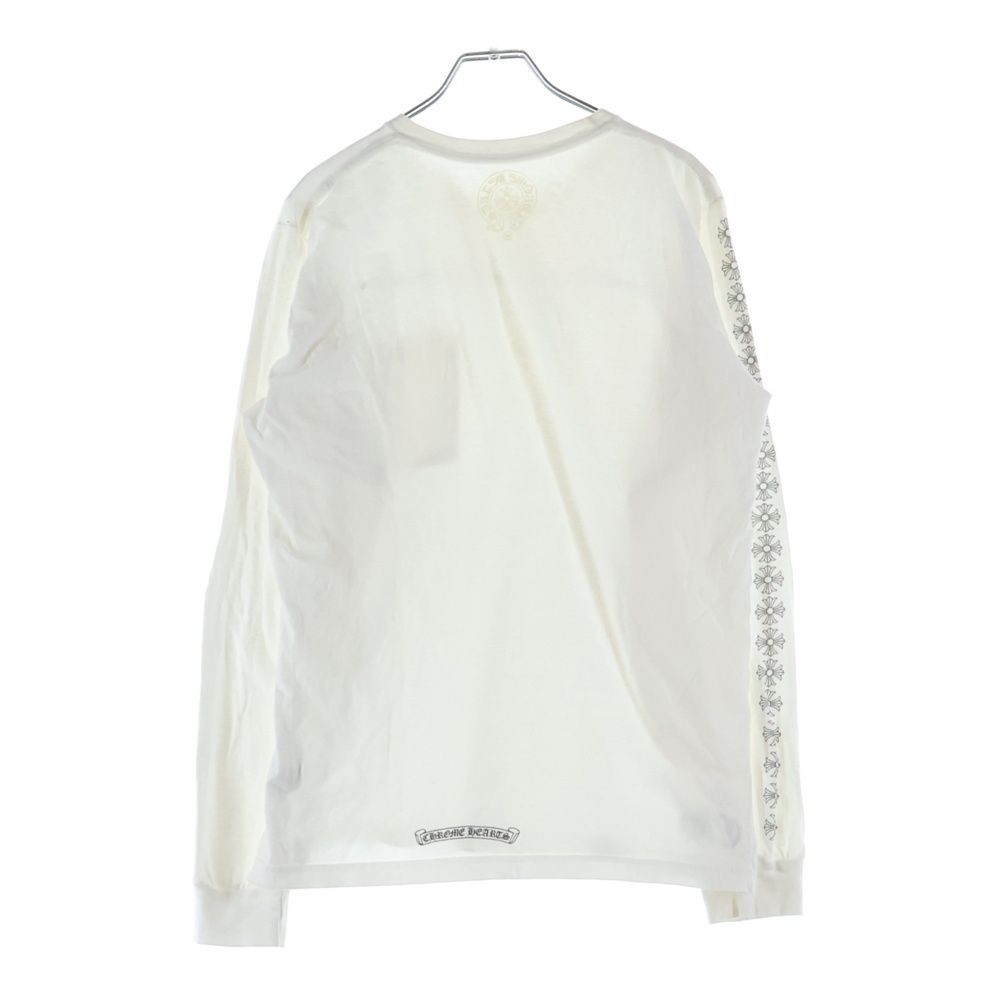 Chrome Hearts Sleeve CH Plus Print Long T-Shirt White — view 2