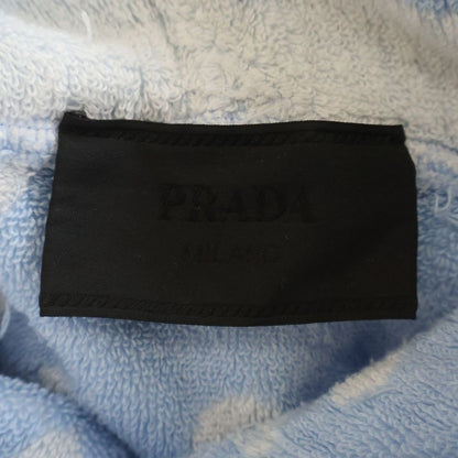 Prada Flower All Over Pattern Pile Jacquard Terry Cloth Pullover Hoodie Light — view 6