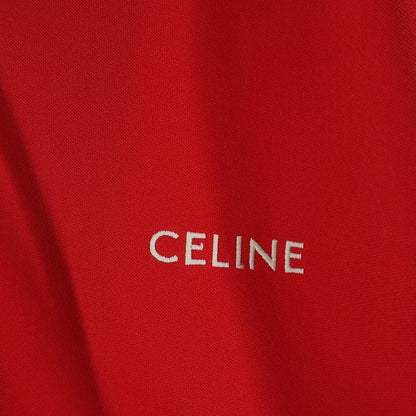 Celine Triomphe Tracks Zip Up Jacket Red — view 5