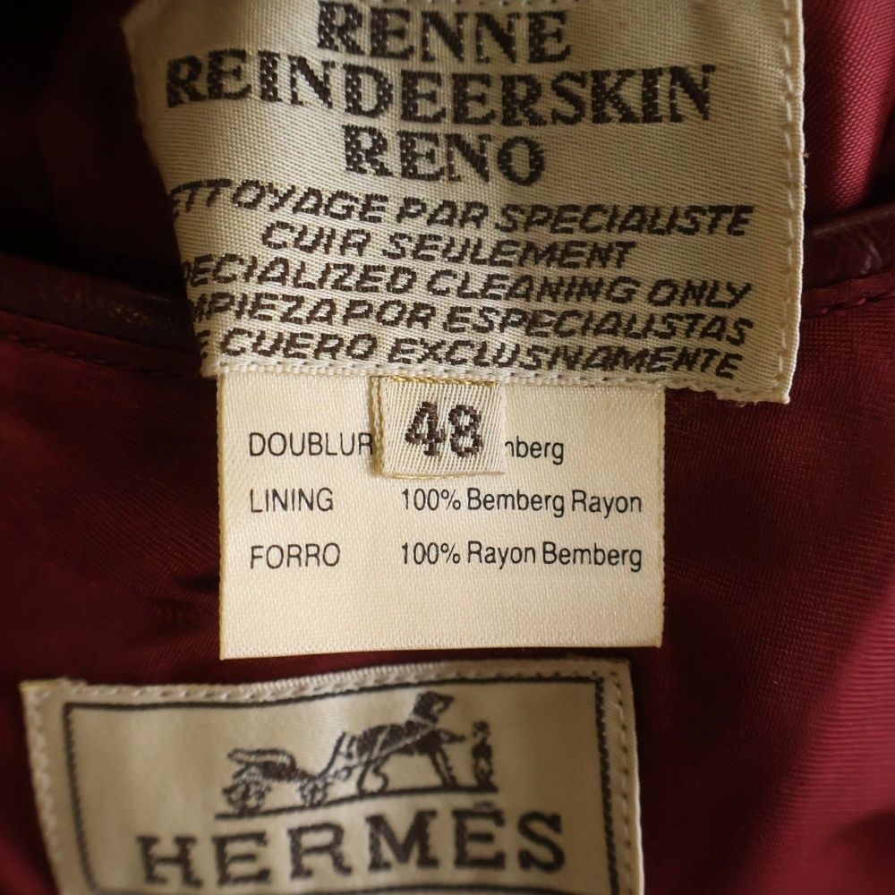 Hermes Stitch Jacket Red — view 8