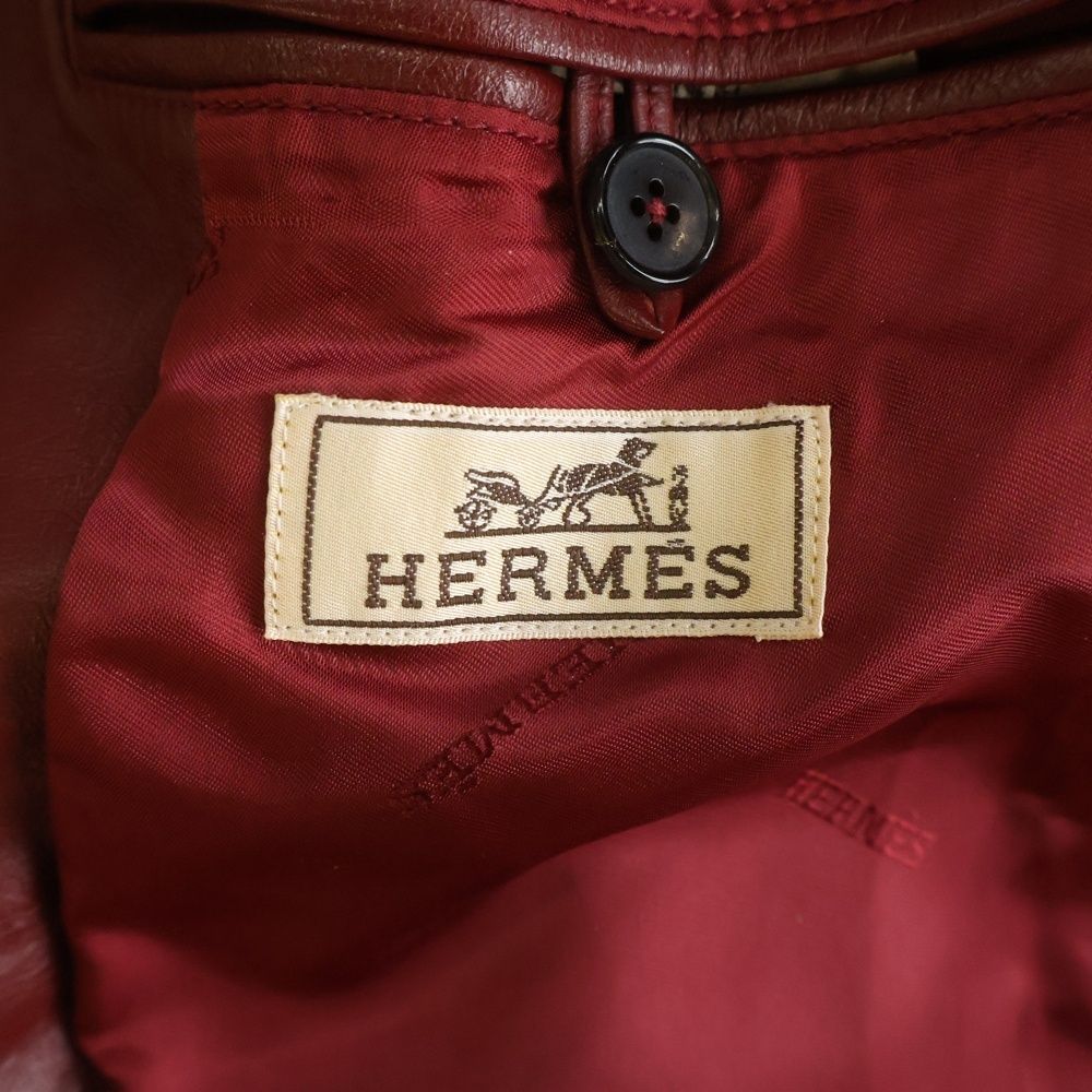 Hermes Stitch Jacket Red — view 7