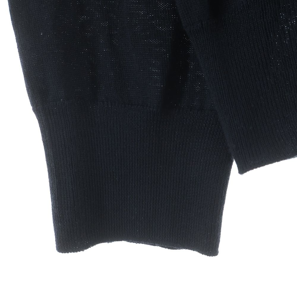 Hermes Silk Blend Cashmere Knit Turtleneck Long Sleeve Sweater Black — view 5