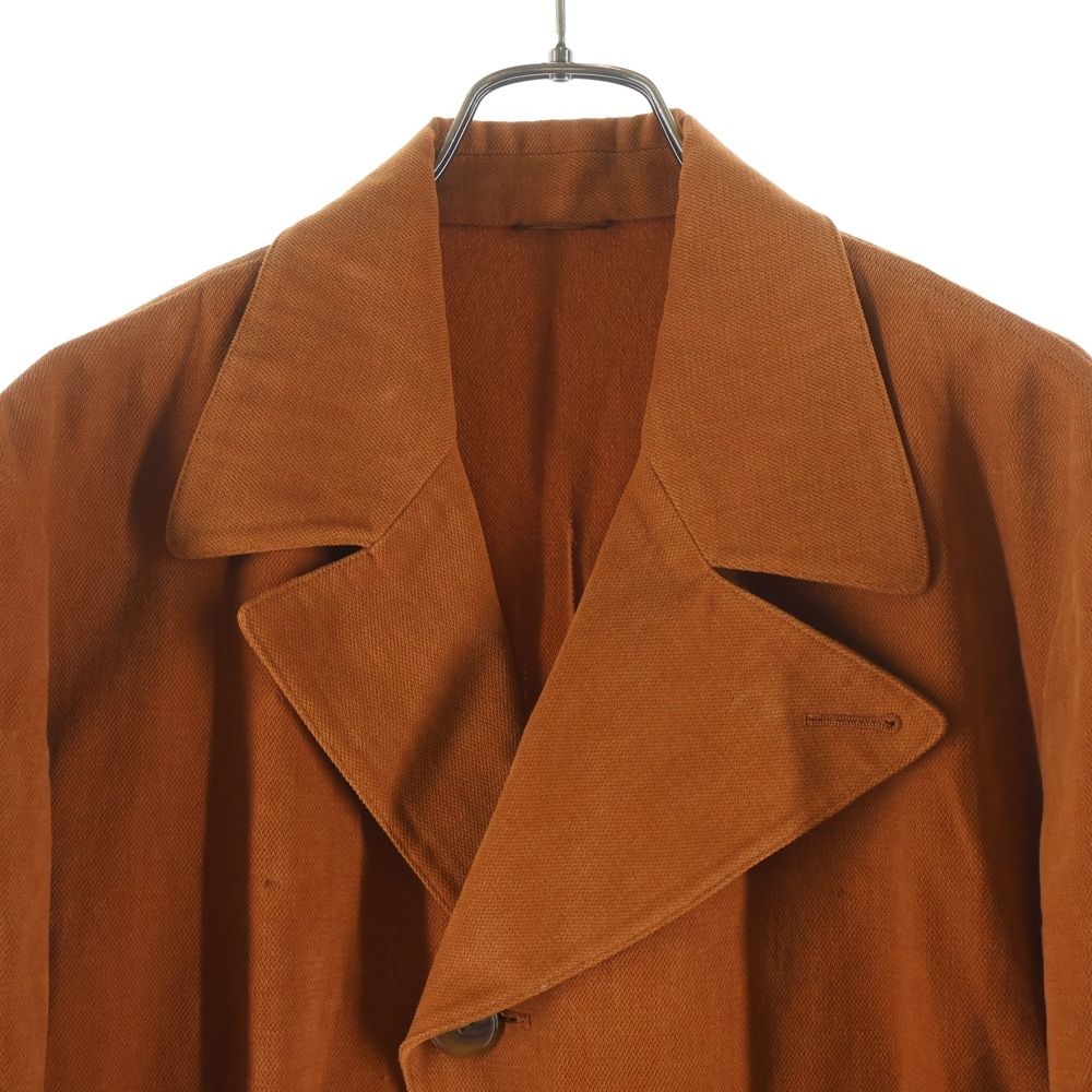 Hermes Leather Cut Replacement Tailored Jacket Orange — view 3
