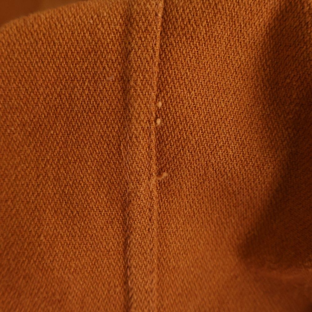 Hermes Leather Cut Replacement Tailored Jacket Orange — view 7