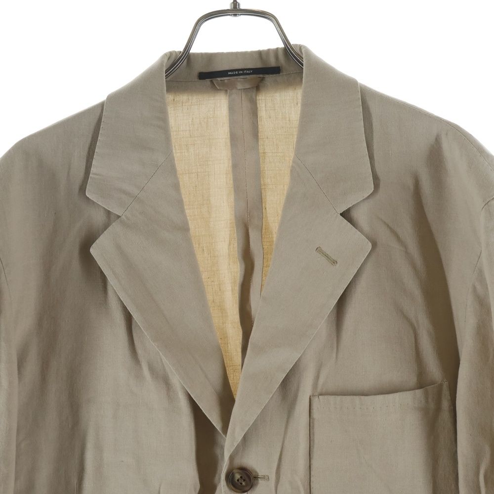 Hermes Linen Tailored Jacket Beige — view 3