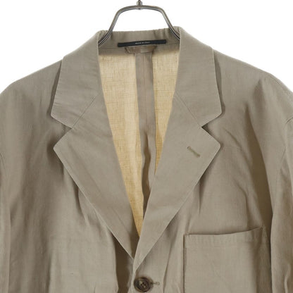 Hermes Linen Tailored Jacket Beige — view 3