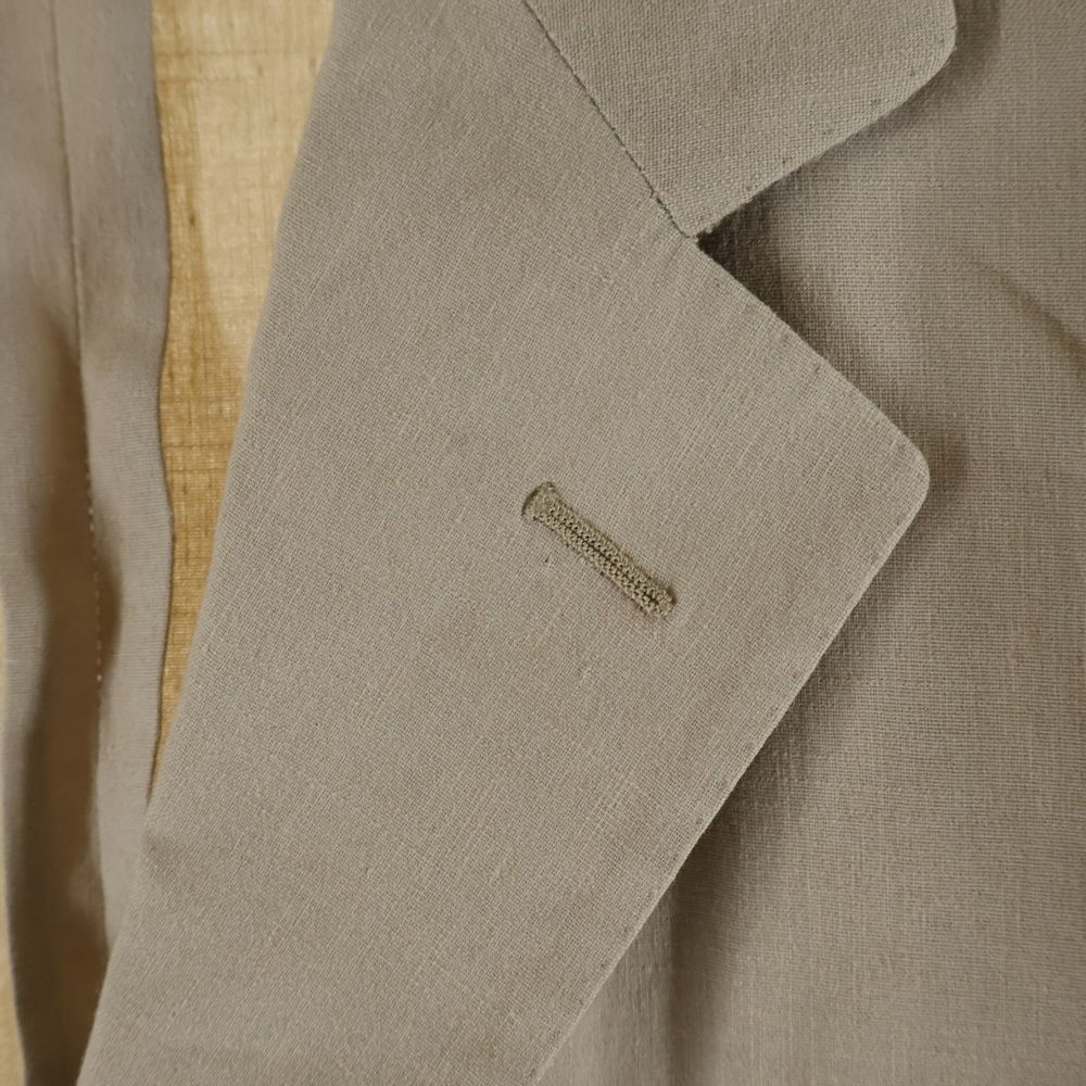 Hermes Linen Tailored Jacket Beige — view 4