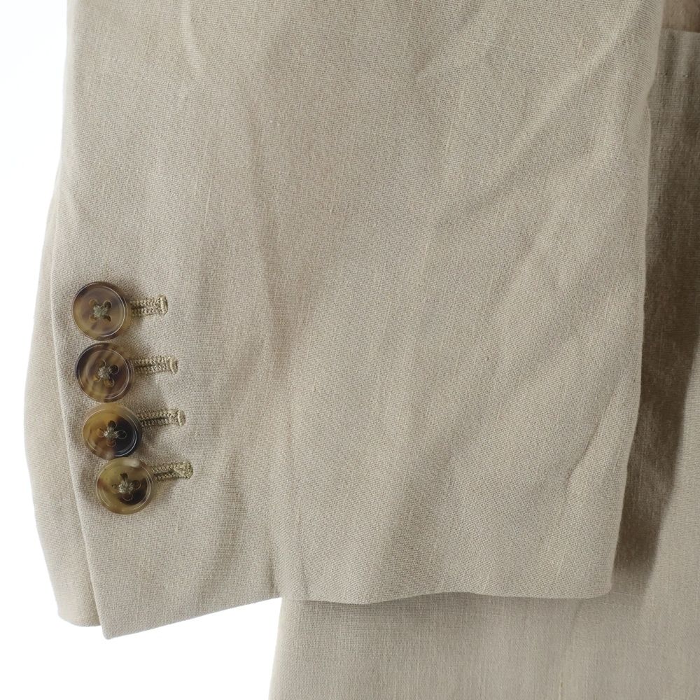Hermes Linen Tailored Jacket Beige — view 5
