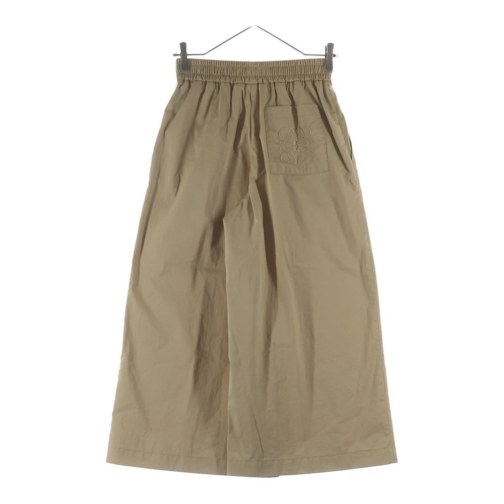 Loewe Anagram Logo Embroidery Pocket Wide Pants Beige — view 2