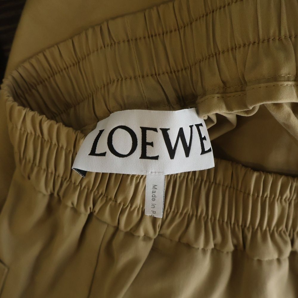 Loewe Anagram Logo Embroidery Pocket Wide Pants Beige — view 7