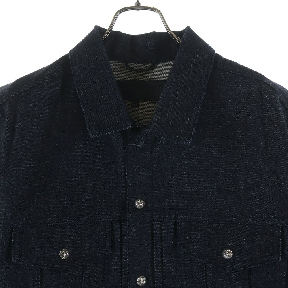 Chrome Hearts Cross Ball Rigid Denim Jacket Black — view 3