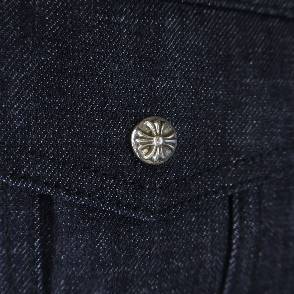 Chrome Hearts Cross Ball Rigid Denim Jacket Black — view 5
