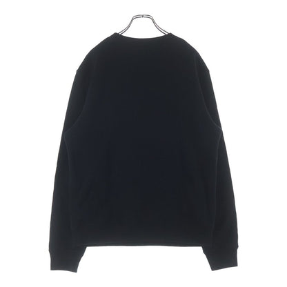 Loewe Logo Embroidery Crew Neck Long Sleeve Sweatshirt Black — view 2
