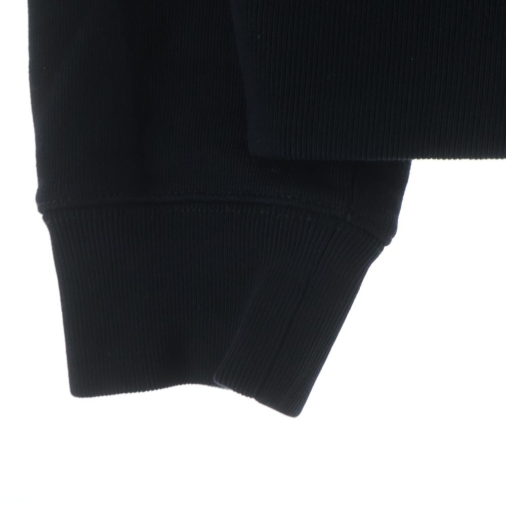 Loewe Logo Embroidery Crew Neck Long Sleeve Sweatshirt Black — view 6