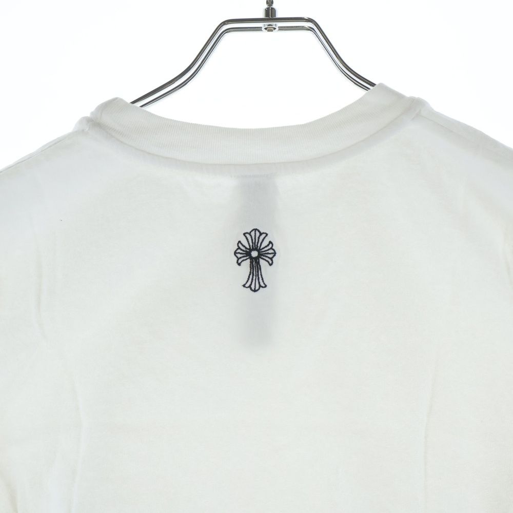 Chrome Hearts Not Cropped Short Sleeve T-Shirt Logo Embroidery Top White — view 4