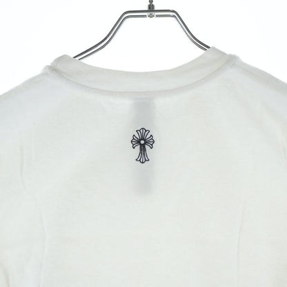 Chrome Hearts Not Cropped Short Sleeve T-Shirt Logo Embroidery Top White — view 4