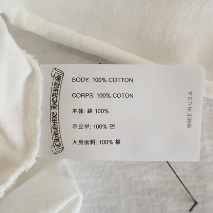 Chrome Hearts Not Cropped Short Sleeve T-Shirt Logo Embroidery Top White — view 8