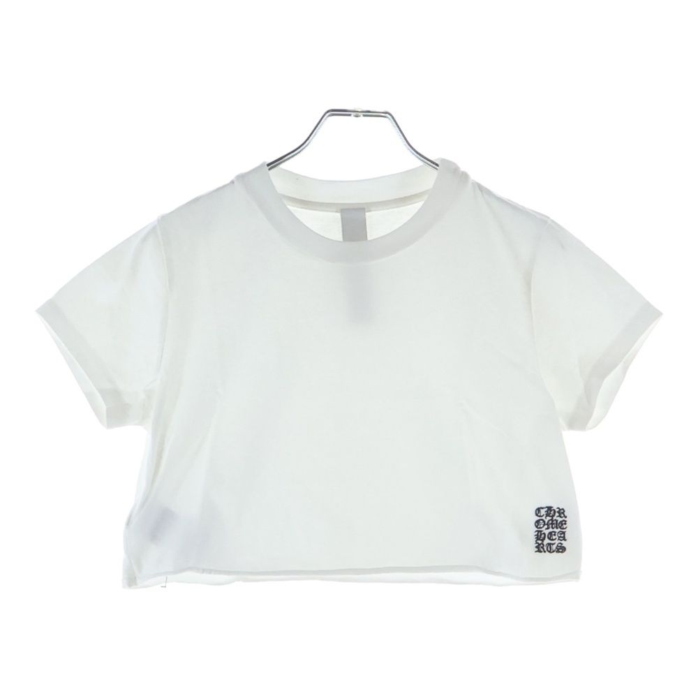 Chrome Hearts Not Cropped Short Sleeve T-Shirt Logo Embroidery Top White