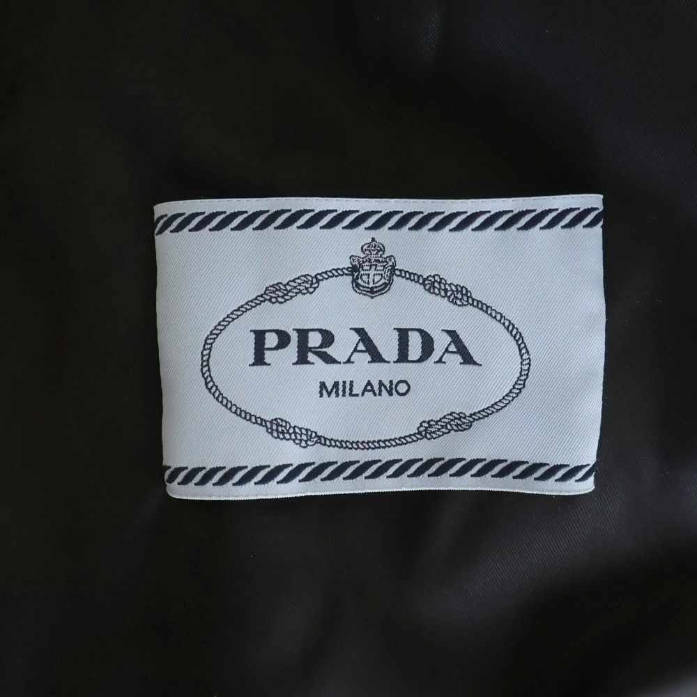 Prada Re-Nylon Hooded Jacket Bag Docking Process Black — view 6