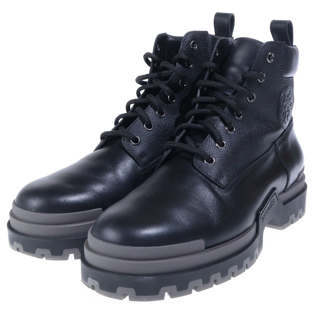 Hermes Limit Short Boots Black Leather Shoes — view 2