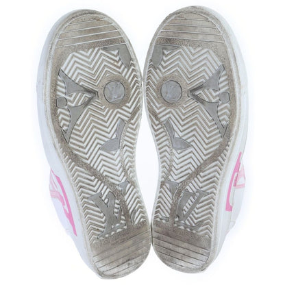 Louis Vuitton Charlie Line Leather Sneakers White Pink — view 5