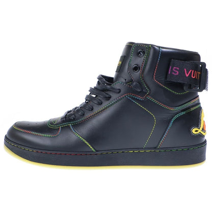 Louis Vuitton Rivoli Line Rainbow Stitch High Cut Sneakers Black 7