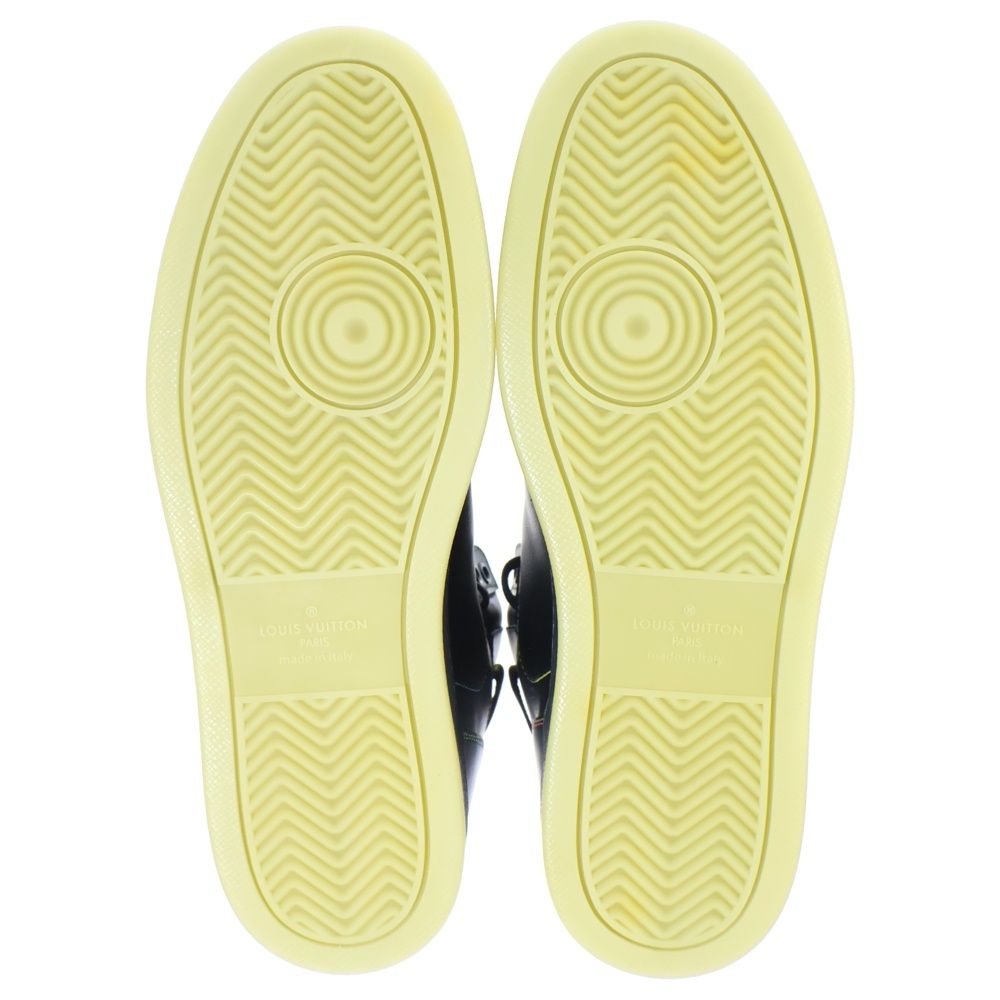 Louis Vuitton Rivoli Line Rainbow Stitch High Cut Sneakers Black 7 — view 5