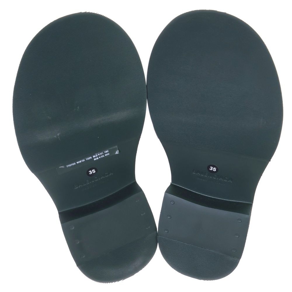 Balenciaga Steroid Derby Rubber Lace Up Low Cut Shoes Green — view 5