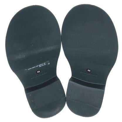 Balenciaga Steroid Derby Rubber Lace Up Low Cut Shoes Green — view 5