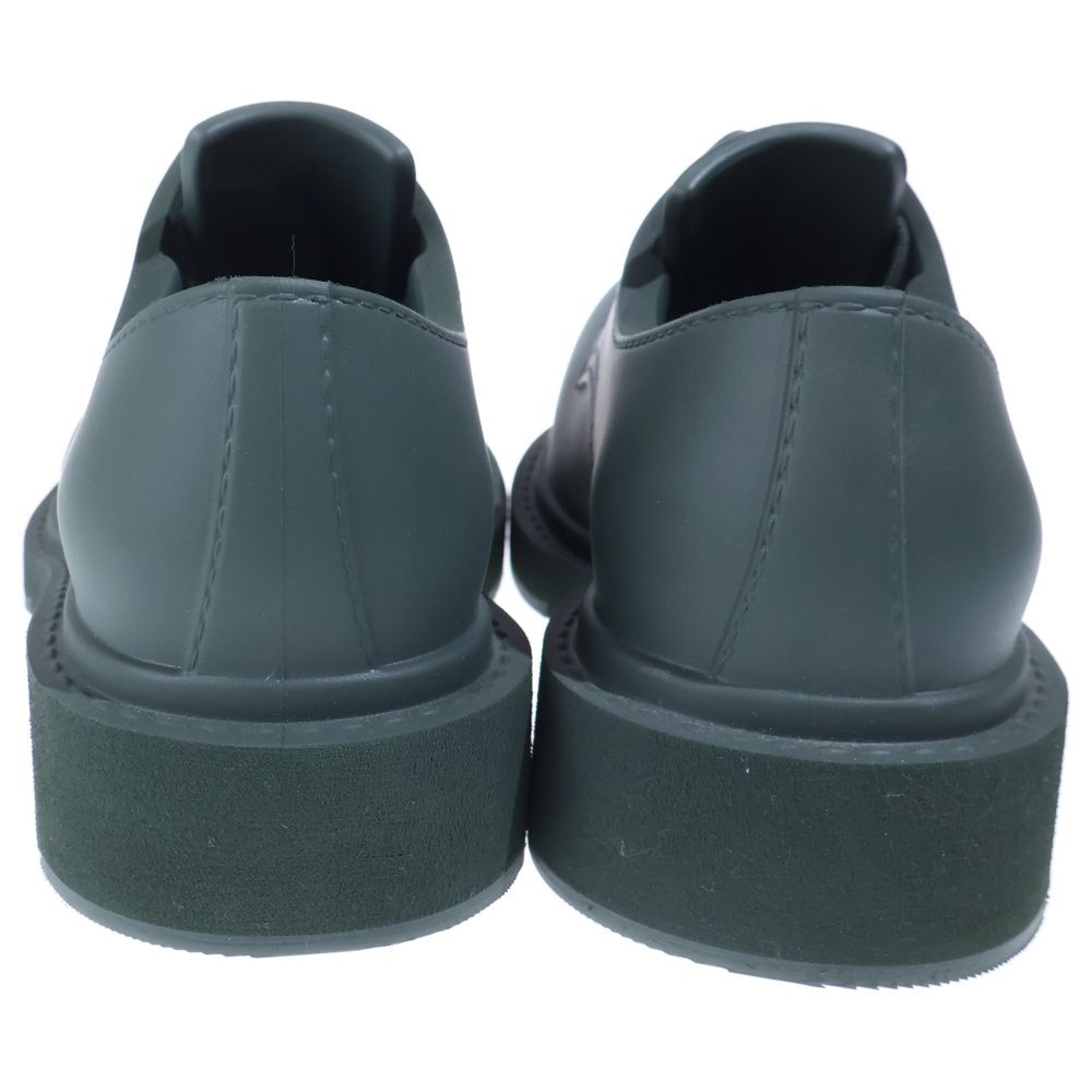 Balenciaga Steroid Derby Rubber Lace Up Low Cut Shoes Green — view 3