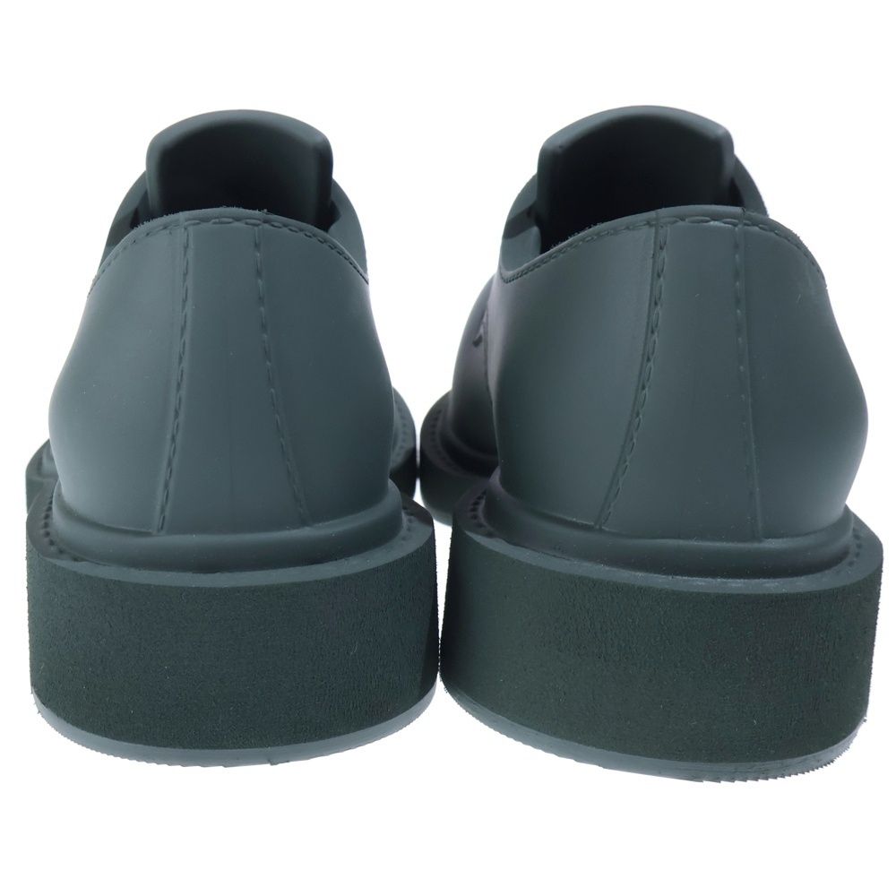Balenciaga Steroid Derby Rubber Lace Up Low Cut Shoes Green — view 3