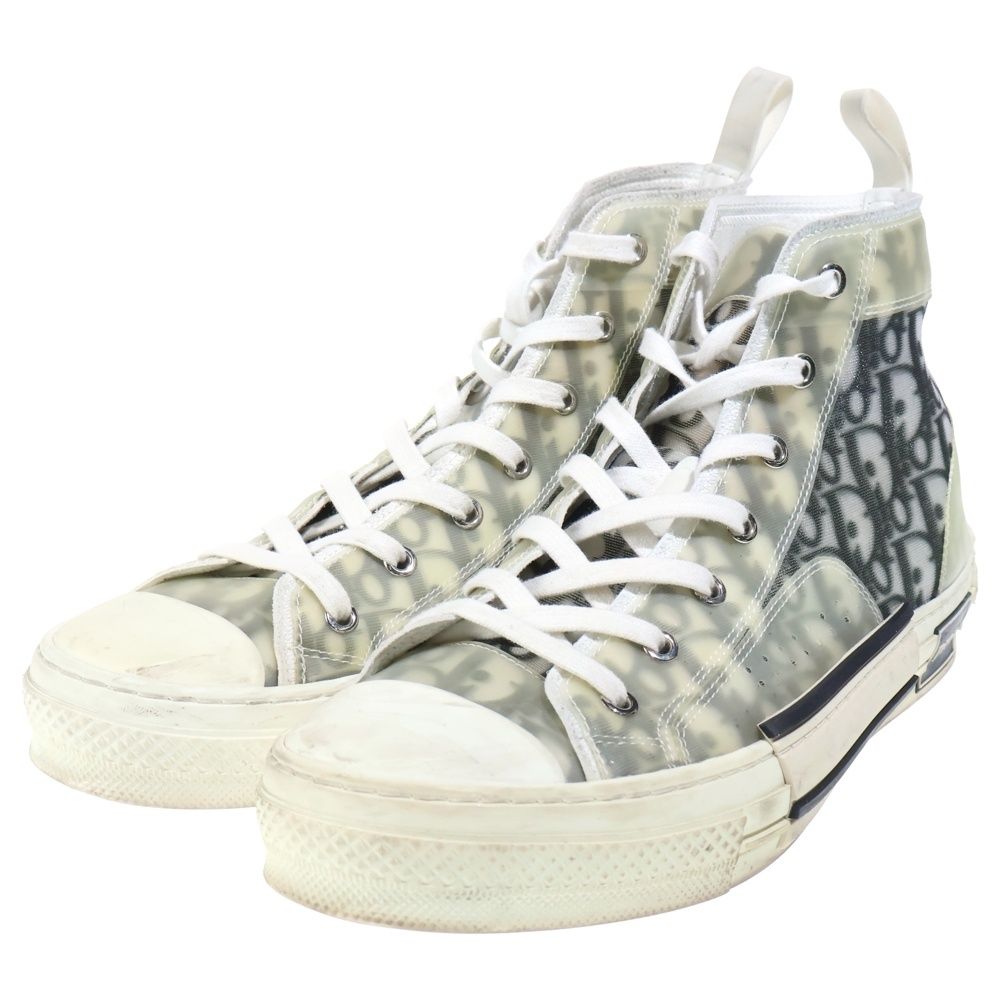 Dior Technical Fabric High Cut Sneakers Shoes White — view 2