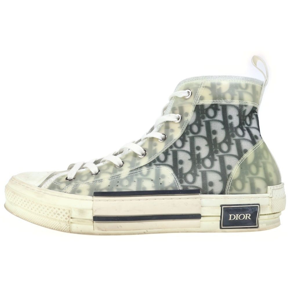 Dior Technical Fabric High Cut Sneakers Shoes White