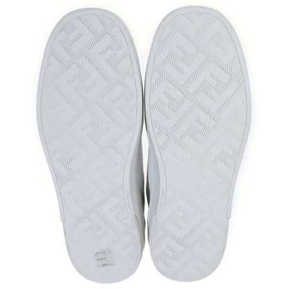 Fendi Zucca Pattern Leather Low Cut Sneakers Shoes White — view 5