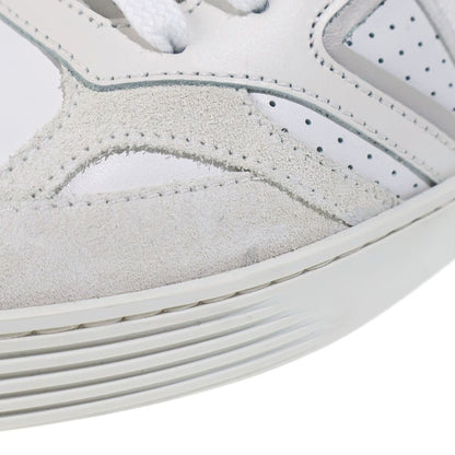 Fendi Zucca Pattern Leather Low Cut Sneakers Shoes White — view 6