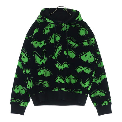 Louis Vuitton LV Eyes Graphic Velour Pullover Sweatshirt Hoodie Black Green
