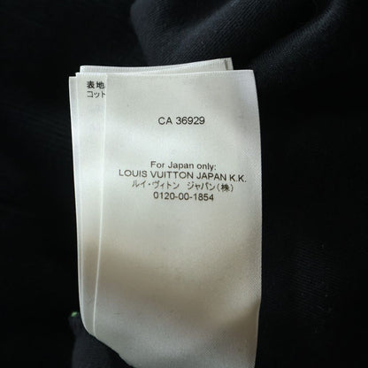 Louis Vuitton LV Eyes Graphic Velour Pullover Sweatshirt Hoodie Black Green — view 8