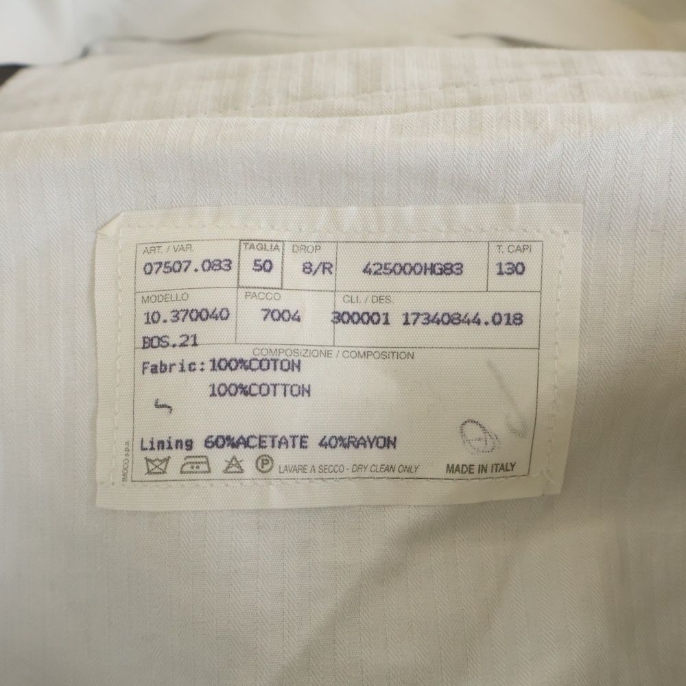 Hermes Vintage Cotton Chino Trousers Gray Pants — view 8