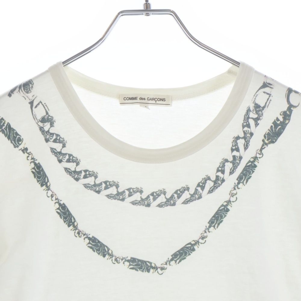 Chrome Hearts Comme Des Garcons Fancy Rolla Short Sleeve T-Shirt White — view 3
