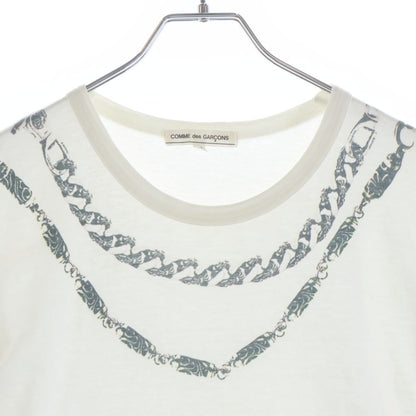 Chrome Hearts Comme Des Garcons Fancy Rolla Short Sleeve T-Shirt White — view 3