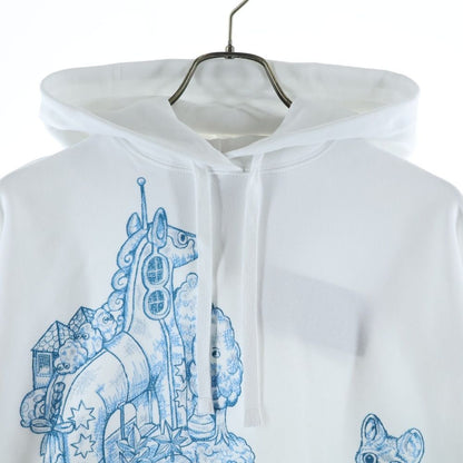 Gucci Higuchi Yuko Hoodie Logo Embroidery Pullover Sweatshirt White — view 3
