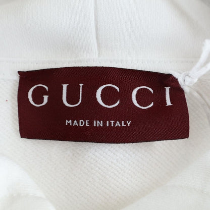 Gucci Higuchi Yuko Hoodie Logo Embroidery Pullover Sweatshirt White — view 6