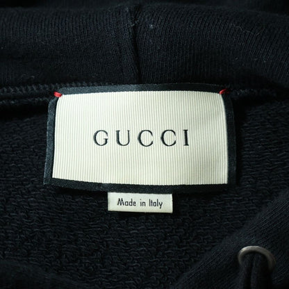 Gucci City Logo Print Pullover Sweatshirt Hoodie Black — view 6