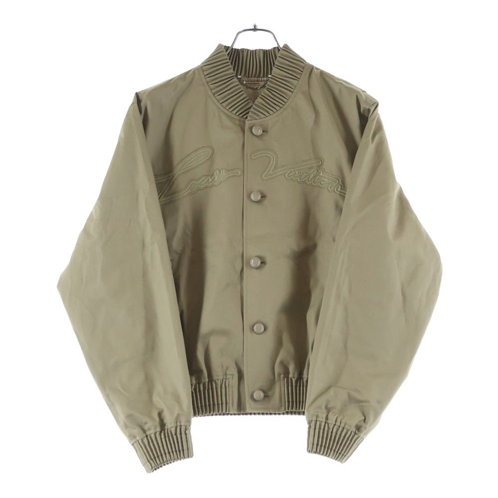 Louis Vuitton Embroidery Signature Bomber Jacket Beige