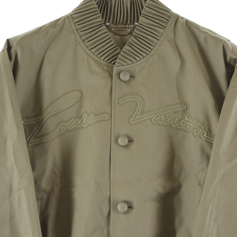 Louis Vuitton Embroidery Signature Bomber Jacket Beige — view 3