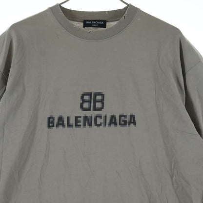 Balenciaga BB Pixel Boxy Fit T-Shirt BB Beige — view 3